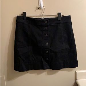 J crew mercantile button front mini skirt